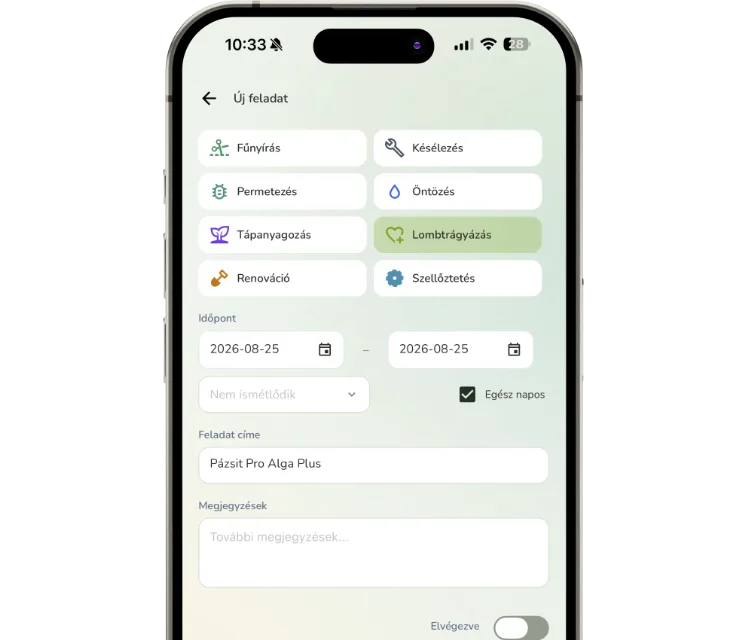 Legyen zöld! mobilapplikáció